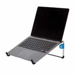 R-Go Tools R-Go Steel Basic Support pour ordinateur portable, argenté