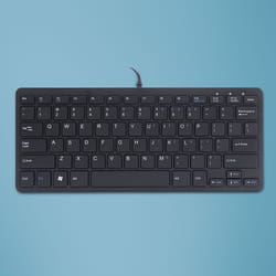 R-Go Tools Compact R-Go Clavier , QWERTY (US), noir, filaire