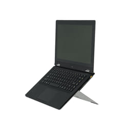 R-Go Tools R-Go Riser Attachable Support pour ordinateur portable, réglable, argenté