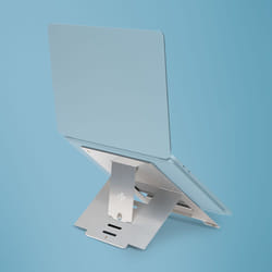R-Go Tools Riser R-Go Flexible Support pour ordinateur portable, réglable, argenté