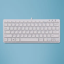 R-Go Tools Compact R-Go Clavier , AZERTY (BE), blanc, filaire