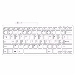 R-Go Tools Compact R-Go Clavier , AZERTY (BE), blanc, filaire