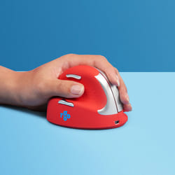 R-Go Tools HE Sport R-Go , Souris ergonomique, Moyen (Longueur de la main 165-185mm), Gaucher, Bluetooth, Rouge