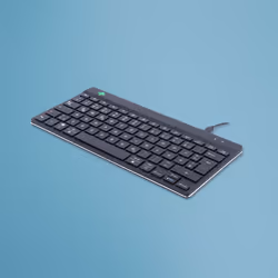 R-Go Tools Compact Break R-Go Clavier , QWERTZ (DE), noir, filaire, Mini, Avec fil, USB, QWERTY, Noir