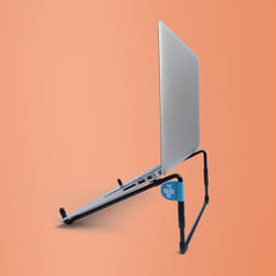R-Go Tools Steel RGOSC015BL Support de livres Supports de Laptop Noir 22"