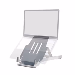 R-Go Tools Riser RGORIBASI Support de livres Supports de Laptop Argent 22"