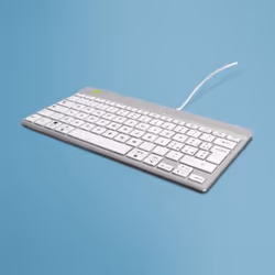 R-Go Tools Compact Break RGOCOITWDWH, Mini, Avec fil, USB, QWERTY, Blanc
