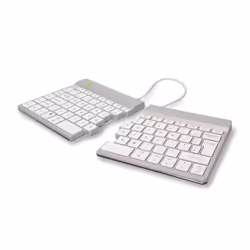 R-Go Tools Split R-Go Break clavier QWERTY (UK), bluetooth, blanc, Mini, Bluetooth, Commutateur de touche « ciseaux », QWERTY ...
