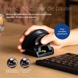 R-Go Tools Twister souris Ambidextre Bluetooth + USB Type-A Optique 2400 DPI - Vue supplémentaire 4