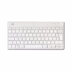 R-Go Tools Compact Break RGOCOUKWLWH, Mini, Bluetooth, Commutateur de touche « ciseaux », QWERTY, Blanc