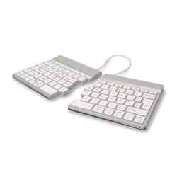 R-Go Tools Split R-Go Break clavier AZERTY (BE), bluetooth, blanc