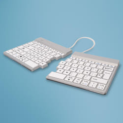 R-Go Tools Split RGOSBESWLWH clavier Bluetooth QWERTY Espagnole Blanc