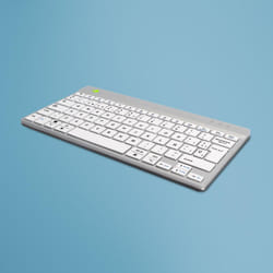 R-Go Tools Compact Break RGOCOESWLWH clavier Bluetooth QWERTY Espagnole Blanc