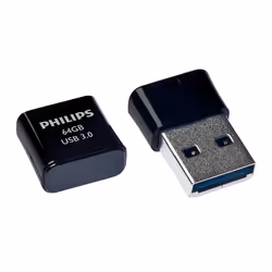 Philips Pico Edition 3.0, 64 Go, USB Type-A, 3.2 Gen 1 (3.1 Gen 1), Casquette, 4 g, Noir