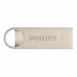 Philips FM16FD160B, 16 Go, USB Type-A, 2.0, Sans capuchon, 5,4 g, Argent