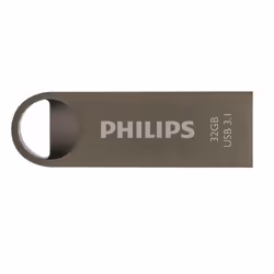 Philips FM32FD165B, 32 Go, USB Type-A, 3.2 Gen 1 (3.1 Gen 1), Sans capuchon, 5,4 g, Gris