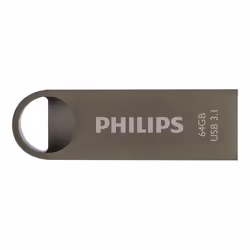 Philips Moon edition 3.1, 64 Go, USB Type-A, 3.2 Gen 1 (3.1 Gen 1), Sans capuchon, 5,4 g, Gris