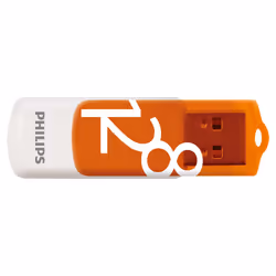 Philips FM12FD05B lecteur USB flash 128 Go USB Type-A 2.0 Orange, Blanc