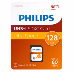 Philips FM12SD55B/00 mémoire flash 128 Go SDXC UHS-I Classe 10