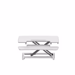 BakkerElkhuizen Adjustable Sit-Stand Desk Riser 2, Autonome, 15 kg, Réglage de la hauteur, Blanc
