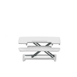 BakkerElkhuizen Adjustable Sit-Stand Desk Riser 2 Blanc Bureau