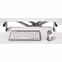 BakkerElkhuizen Adjustable Sit-Stand Desk Riser 2 Blanc Bureau