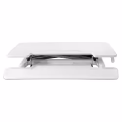 BakkerElkhuizen Adjustable Sit-Stand Desk Riser 2 Blanc Bureau