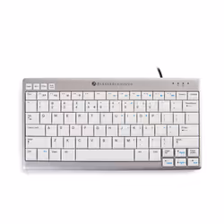 BakkerElkhuizen UltraBoard 950 clavier USB QWERTY US International Gris clair, Blanc
