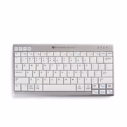 BakkerElkhuizen UltraBoard 950 Wireless clavier Bluetooth AZERTY Français Gris clair, Blanc