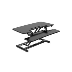 BakkerElkhuizen Adjustable Sit-Stand Desk Riser 2 Noir Bureau