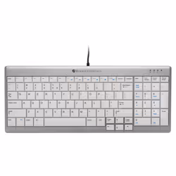 BakkerElkhuizen UltraBoard 960 clavier USB QWERTY Anglais américain Gris clair, Blanc