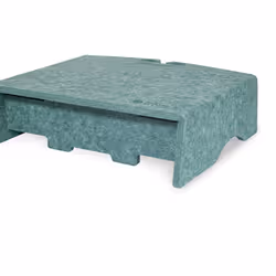 BakkerElkhuizen Q-Riser 90 Circular 30" Vert Bureau