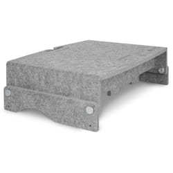 BakkerElkhuizen Q-riser 110 Circular 30" Gris Bureau
