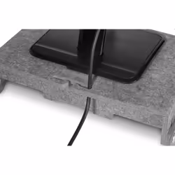 BakkerElkhuizen Q-riser 110 Circular 30" Gris Bureau