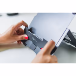 BakkerElkhuizen FlexTop 170 Supports de Laptop Noir, Gris foncé 16" - Vue supplémentaire 5