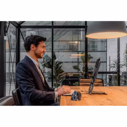 BakkerElkhuizen Ergo-Q Hybrid Pro Supports de Laptop Noir, Gris foncé 16" - Vue supplémentaire 12
