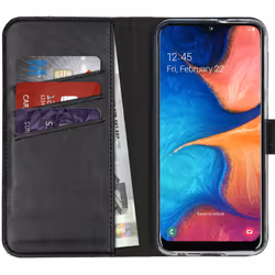 Selencia A202F36324101, Étui avec portefeuille, Samsung, Galaxy A20e, 14,7 cm (5.8"), Noir