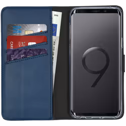 Selencia G96013918109, Folio porte carte, Samsung, Galaxy S9, 14,7 cm (5.8"), Bleu