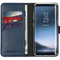 Selencia G950U13955609 coque de protection pour téléphones portables 14,7 cm (5.8") Folio porte carte Bleu