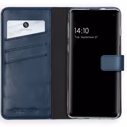 Selencia G973F31271307, Folio porte carte, Samsung, Galaxy S10, 15,5 cm (6.1"), Bleu
