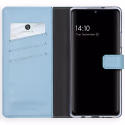 Selencia A426B37818408 coque de protection pour téléphones portables 16,8 cm (6.6") Folio porte carte Bleu