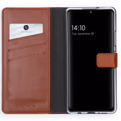Selencia A426B37818405 coque de protection pour téléphones portables 16,8 cm (6.6") Folio porte carte Marron