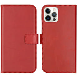 Selencia iP12-6142236803 coque de protection pour téléphones portables 15,5 cm (6.1") Étui avec portefeuille Rouge