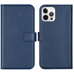 Selencia iP12-6142236809, Étui avec portefeuille, Apple, iPhone 12 Pro, iPhone 12, 15,5 cm (6.1"), Bleu