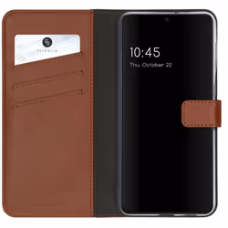 Selencia G99643489705, Étui avec portefeuille, Samsung, Galaxy S21 Plus, 17 cm (6.7"), Marron