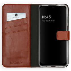 Selencia A125F43743004 coque de protection pour téléphones portables 16,5 cm (6.5") Étui avec portefeuille Marron