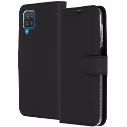 Accezz A125F44510701, Étui avec portefeuille, Samsung, Galaxy A12, 16,5 cm (6.5"), Noir