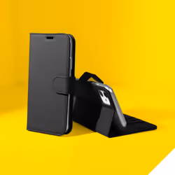 Accezz A125F44510701 coque de protection pour téléphones portables 16,5 cm (6.5") Étui avec portefeuille Noir