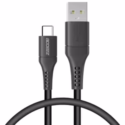 Accezz KABELUSBC36213803, 0,2 m, USB C, USB A, 480 Mbit/s, Noir