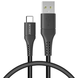 Accezz KABELUSBC36213803 câble USB 0,2 m USB C USB A Noir